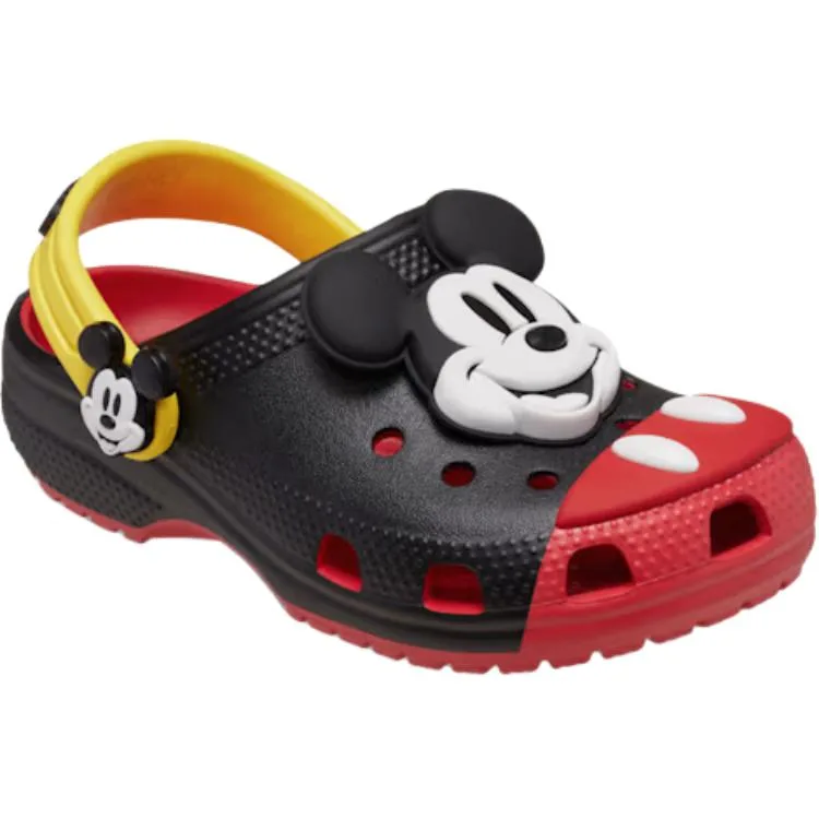 Crocs Детские сабо Disney x Classic Clog для детей 3-7 лет Black — фото 3