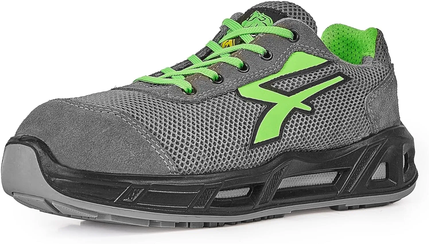 Защитная обувь UPower S3 Raptor Carpet SRC ESD, Grey-Green