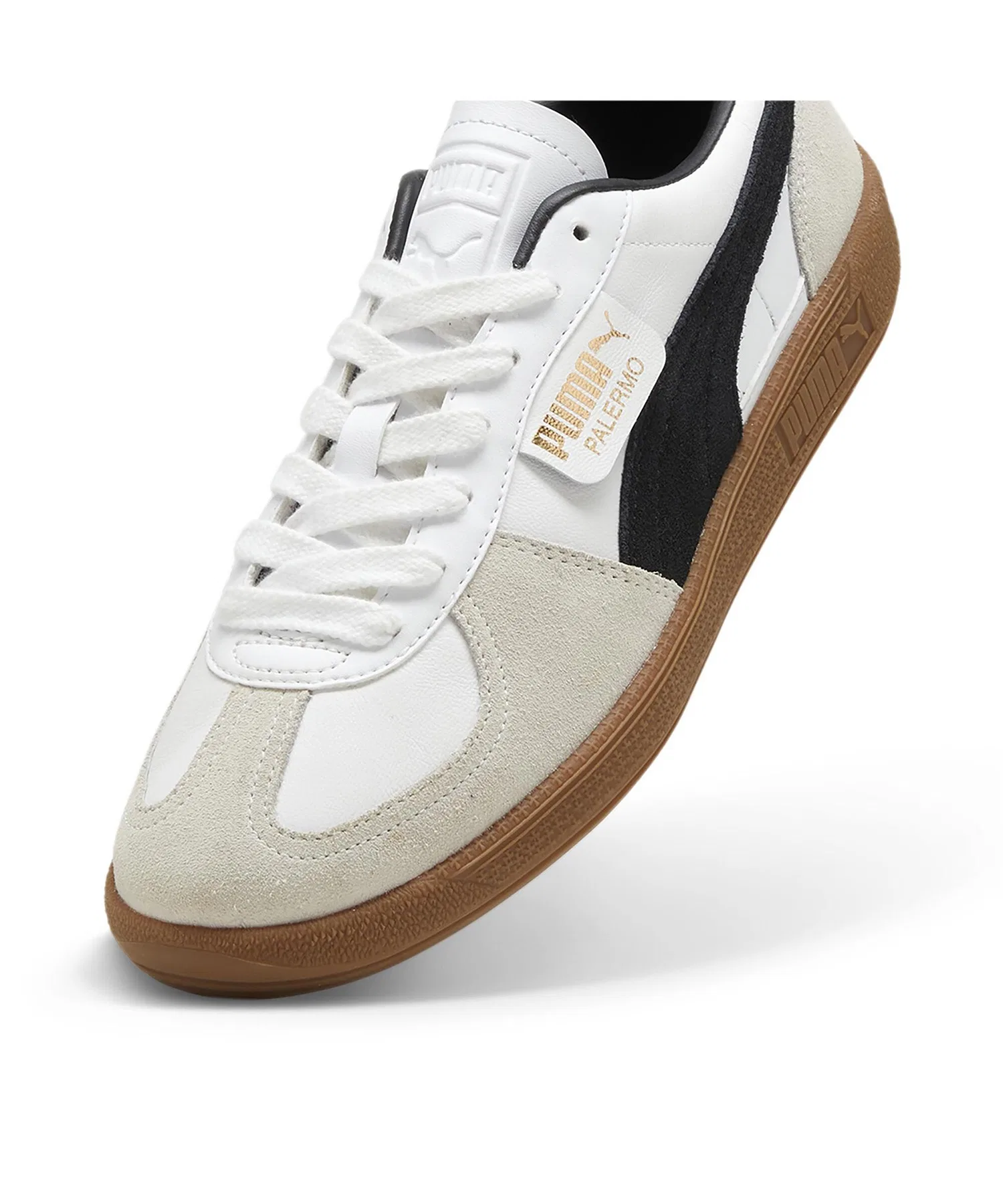 Мужские кроссовки PUMA Palermo из кожи белые — фото 4