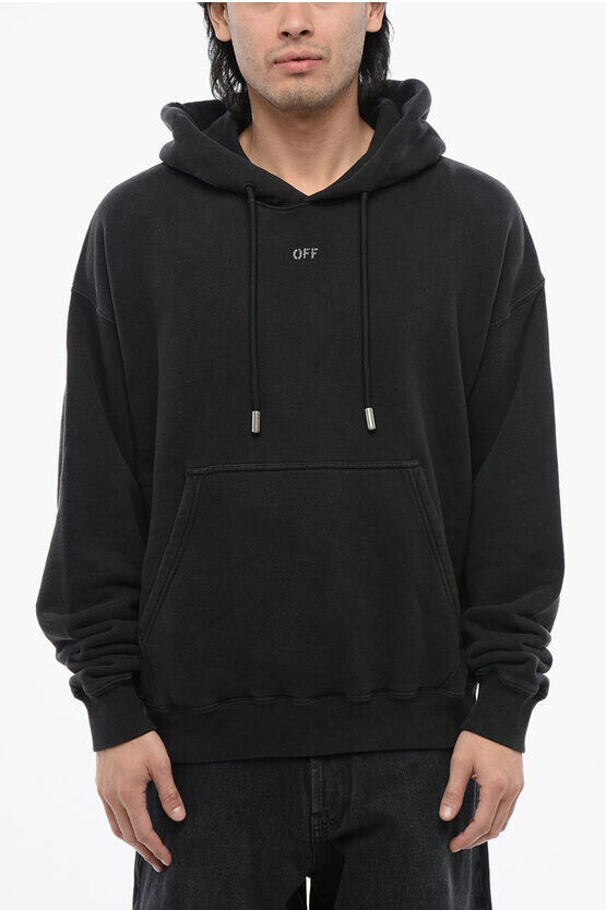 

Худи из матового хлопка Off-White Mary, темно-серый