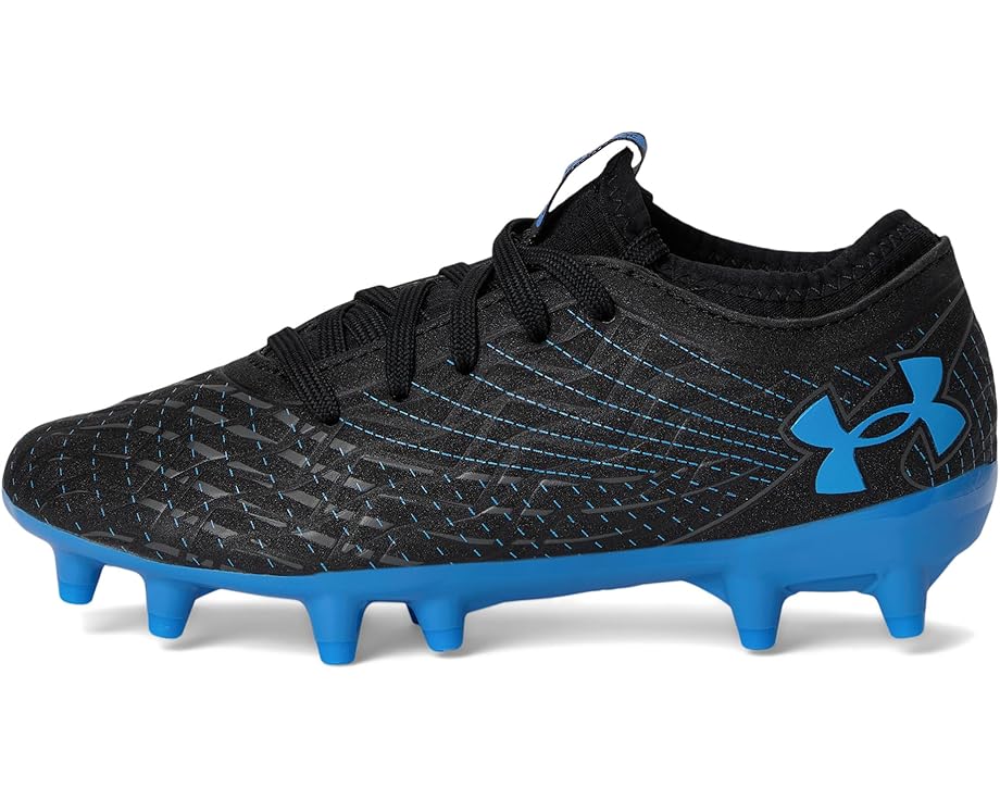 Кроссовки Under Armour Kids Magnetico Select 5 Jr Soccer Cleats, цвет Black/Castlerock/Blue Atlantis — фото 4