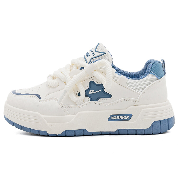 

Кроссовки WARRIOR Skateboarding Shoes Women's Low-top Beige/Dark Blue, бежевый/темно-синий