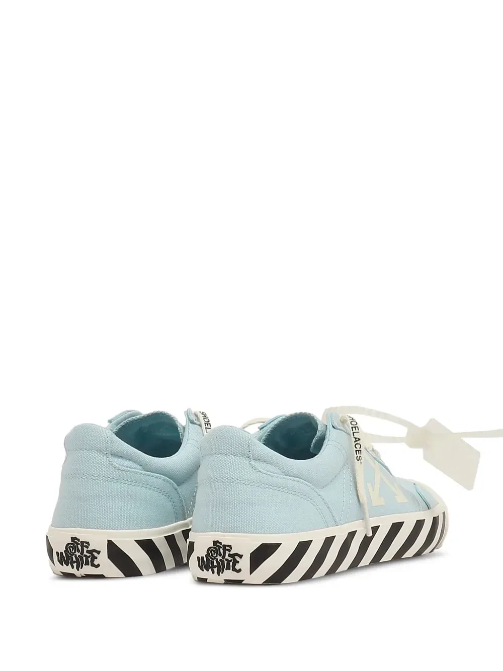 Кеды на шнуровке с вулканизированной подошвой OFF-WHITE, синий — фото 3