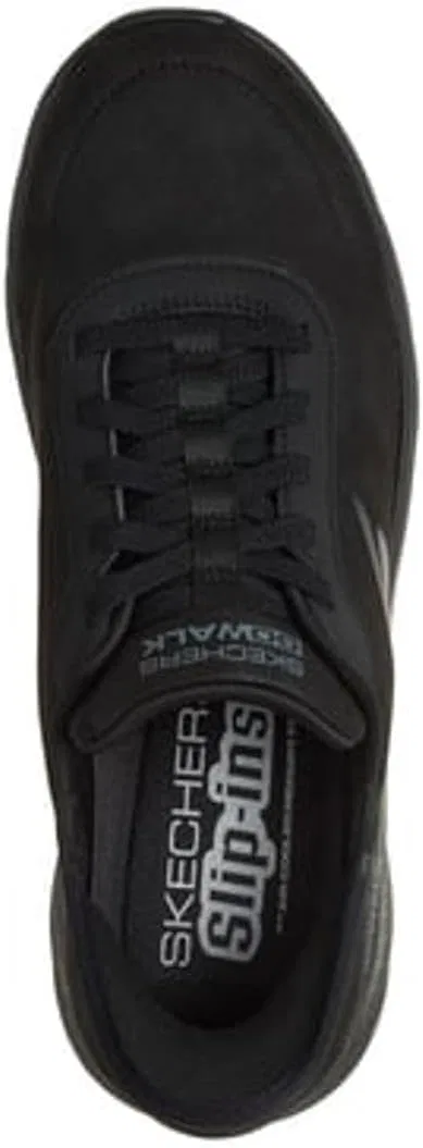 Мужские кроссовки Skechers Slip Ins Go Walk Flex Trainers, Black Textile — фото 3