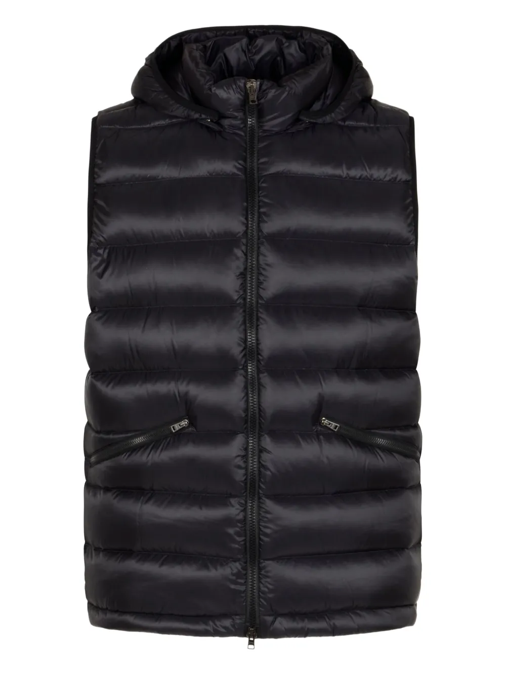 

Стеганый жилет с капюшоном Herno, черный