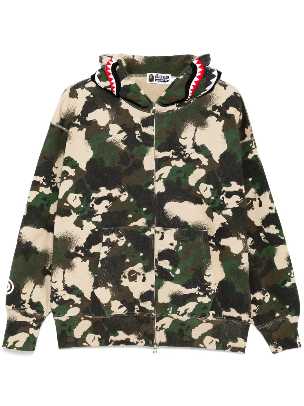 

Худи с принтом A BATHING APE, зеленый
