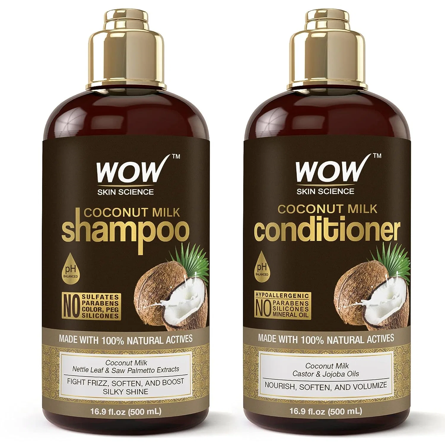 Набор шампуня и кондиционера с кокосовым молоком от WOW Skin Science Wow Skin Science