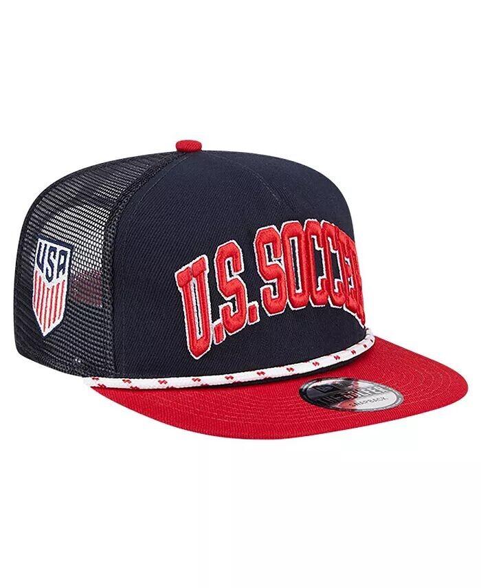

Мужская темно-синяя кепка USMNT Throwback Golfer Snapback New Era, синий