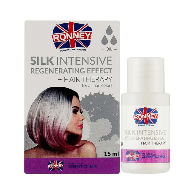 

Ronney Silk интенсивное восстанавливающее действие шелковое масло для волос, 15 мл