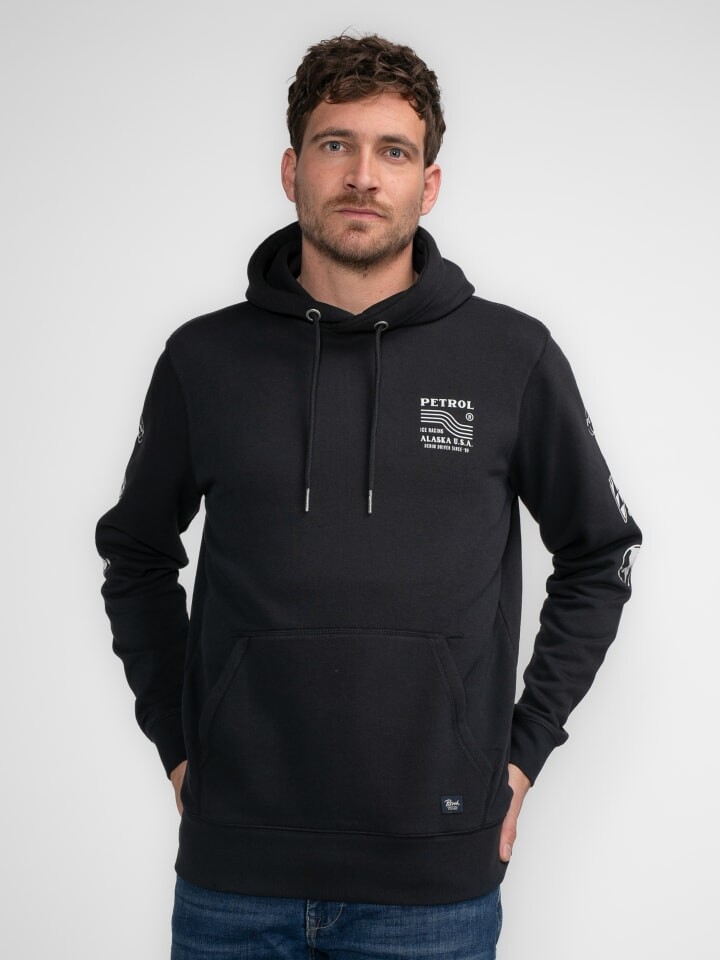 

Толстовка Petrol Industries Hoodie mit Aufdruck Hubbard, черный