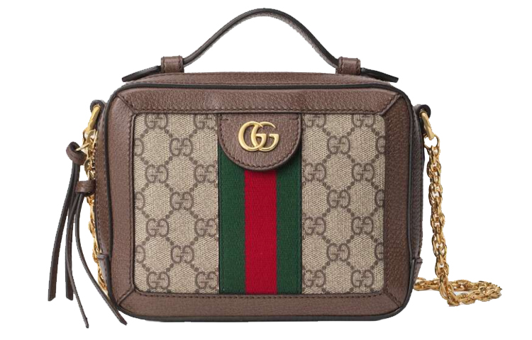 

GUCCI Холщовая сумка с кожаной камерой