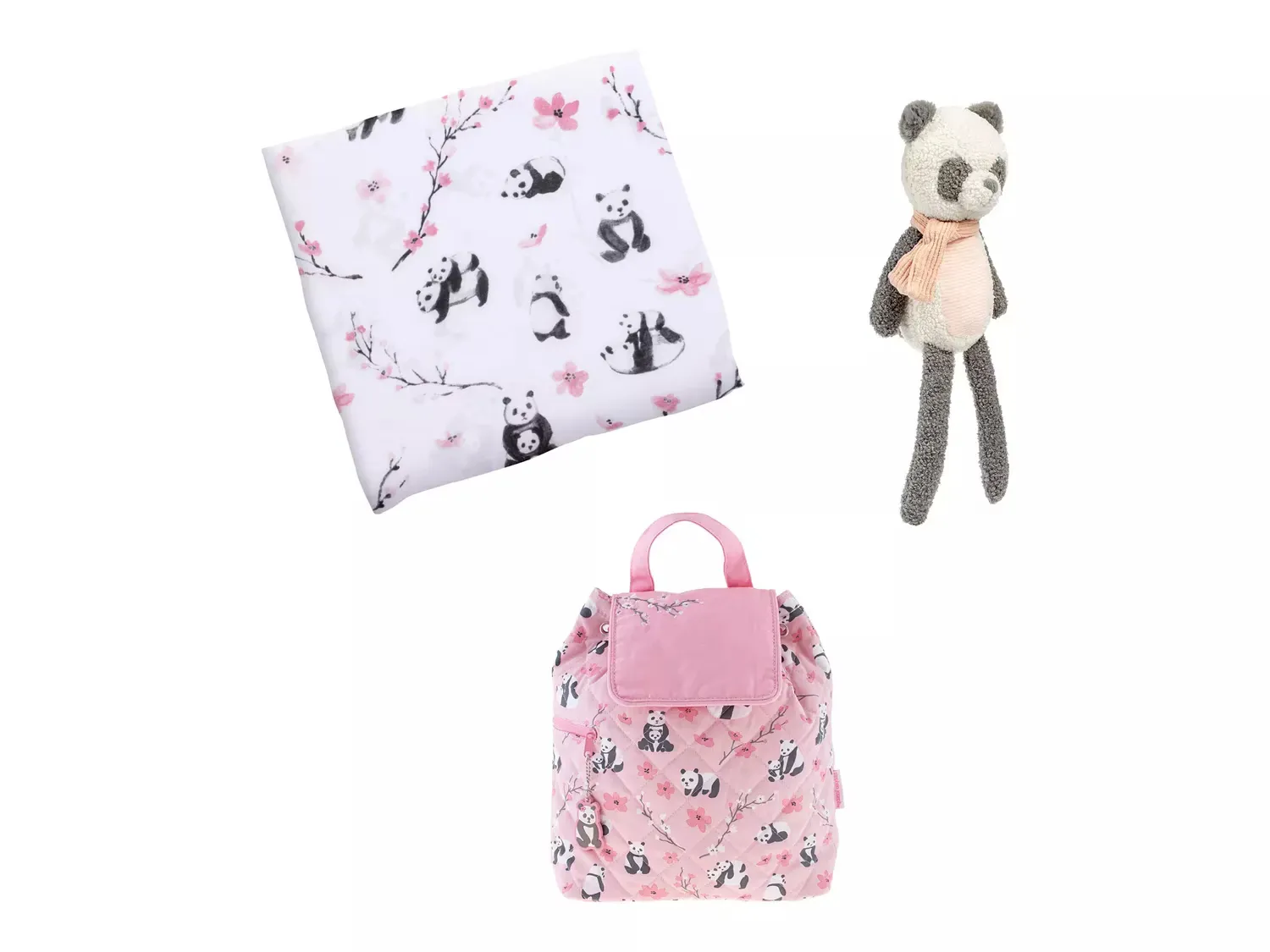 

Рюкзак, плед и плюшевая кукла в подарочном наборе Stephen Joseph, Pink/Multicolor