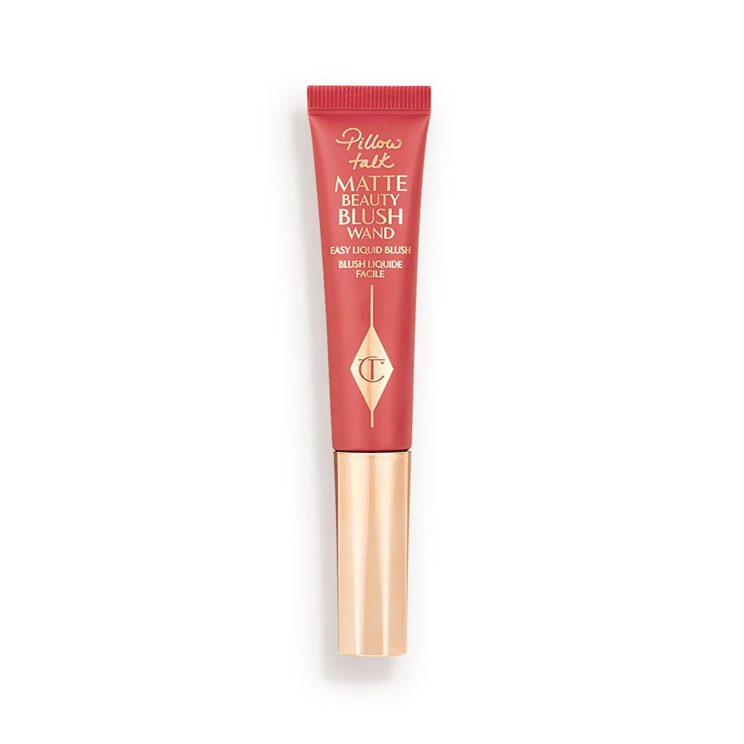 Charlotte Tilbury Pillow Talk Matte жидкий румяна-стик с аппликатором-подушечкой и технологией Lumi-Blur для светоотражающего мягкого фокуса, Pillow Talk Dream Pop - matte cherry-pink