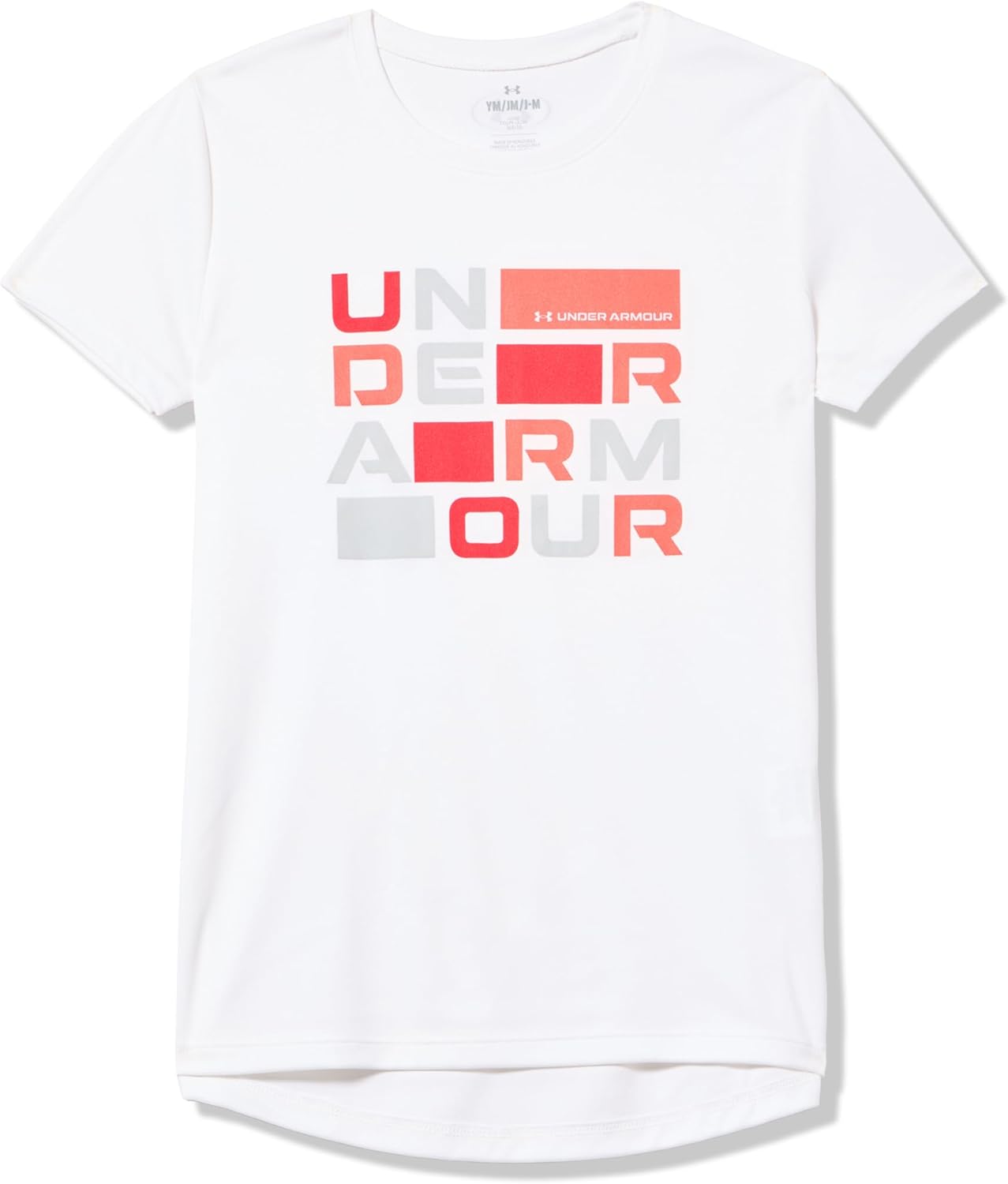 

Under Armour Girls Tech Block Logo футболка с коротким рукавом, (100) White/Halo Gray, Белый, Under Armour Girls Tech Block Logo футболка с коротким рукавом, (100) White/Halo Gray