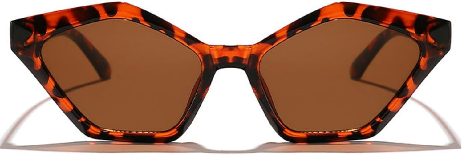 

Willochra Модные квадратные солнцезащитные очки неправильной формы для женщин, многоугольные, роскошные, с защитой от УФ-излучения UV400, женские, в стиле «кошачий глаз» 90-х, черные, C3