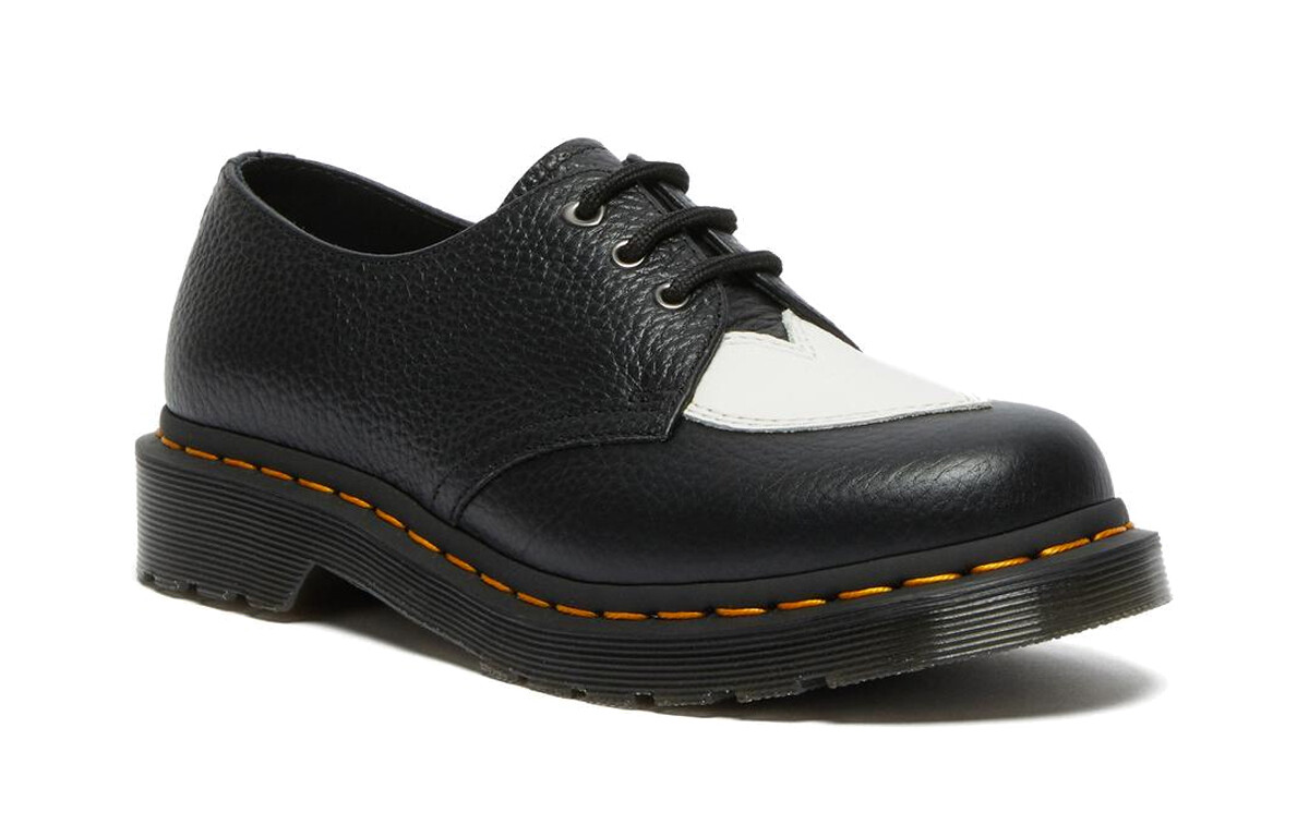 1461 Женская повседневная обувь Женская черная/белая Dr.Martens — фото 3
