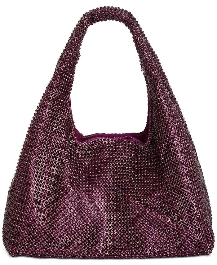 

Маленькая сумка-хобо из кристаллической сетки I.N.C. International Concepts, розовый