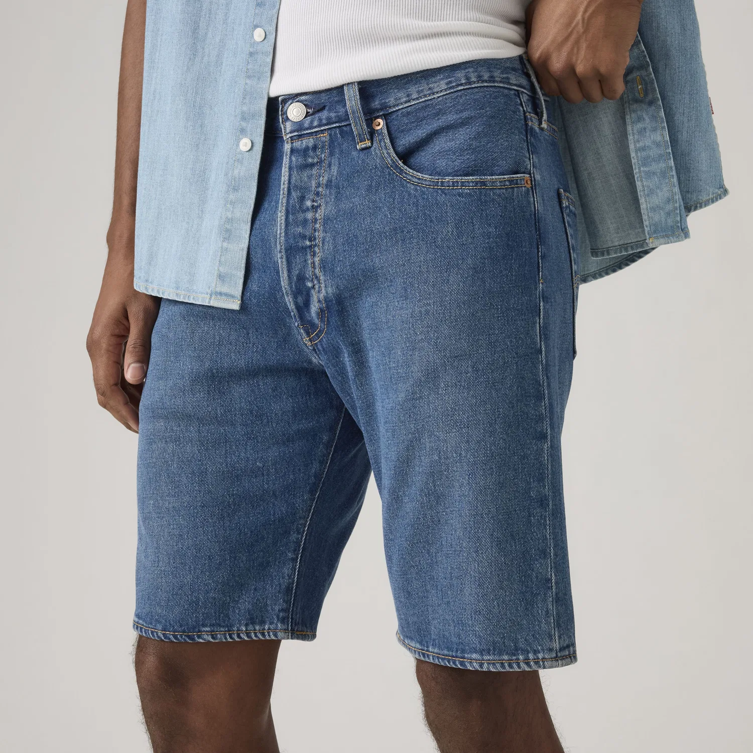 Мужские шорты 501 Original 9 дюймов Levi's, Dark Wash — фото 2