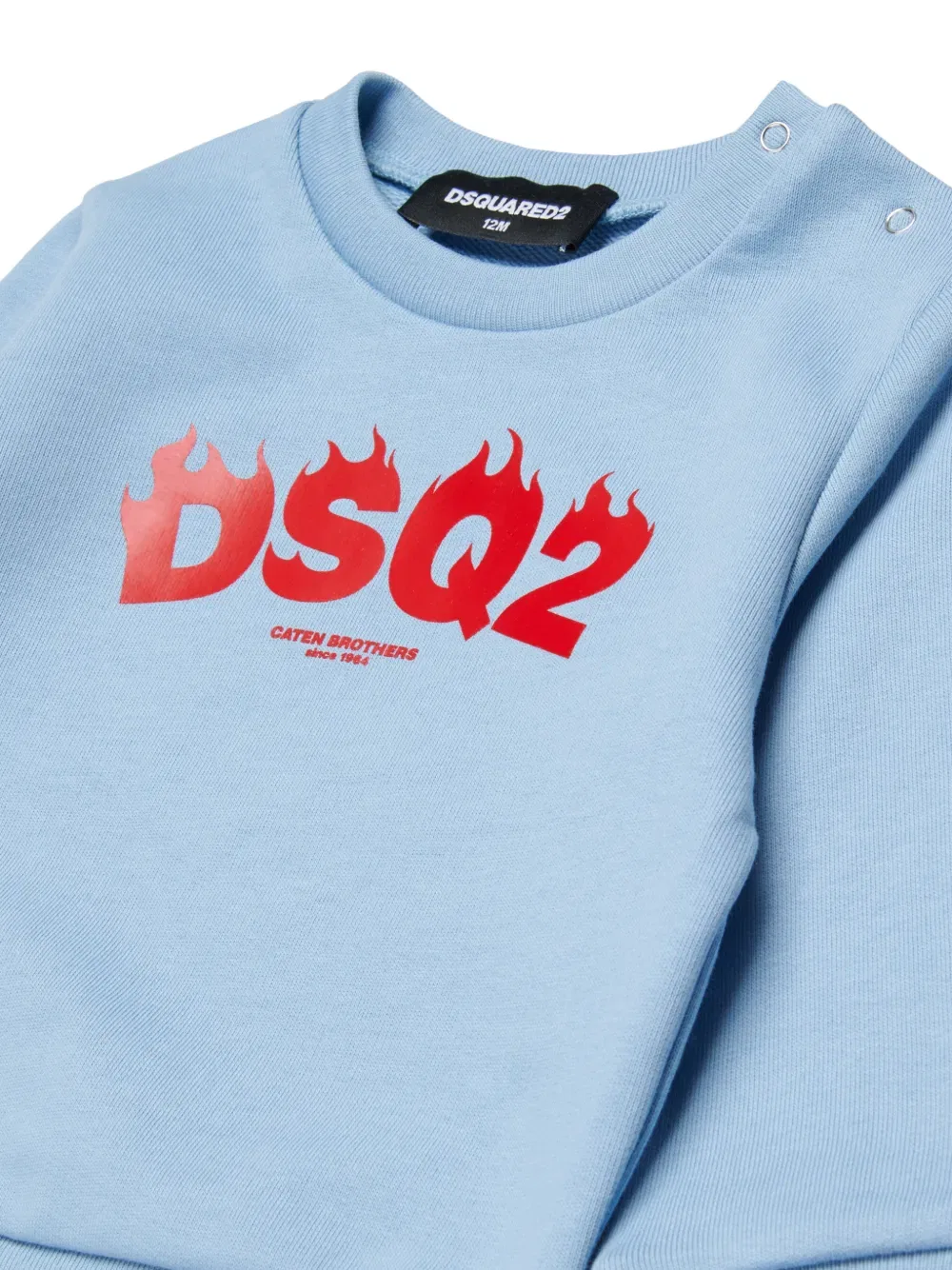 Свитер с круглым вырезом Dsquared2 Kids, синий — фото 3