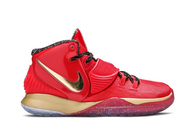 Кроссовки Nike Kyrie 6 GS 'Trophies - NBA ASG 2020', красный — фото 2