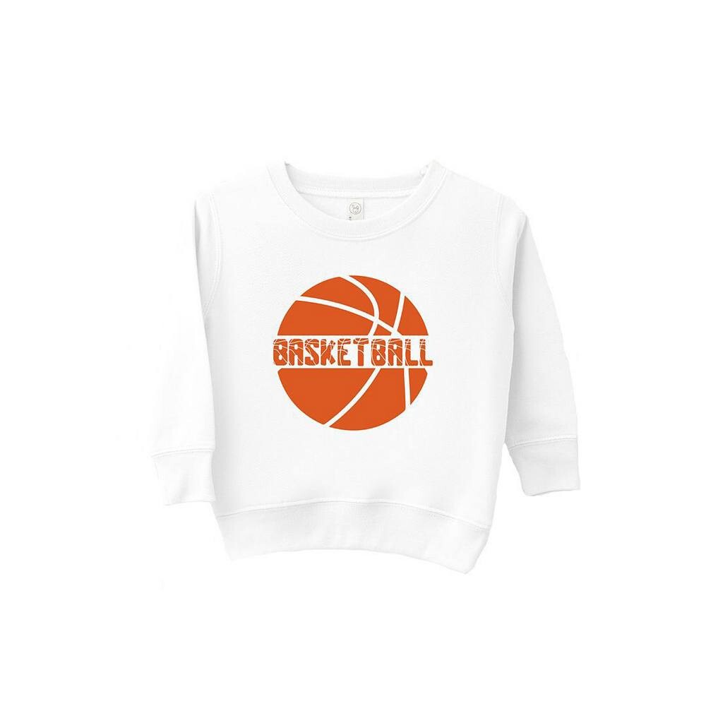 

Толстовка с рисунком Basketball With Ball для малышей The Juniper Shop, белый