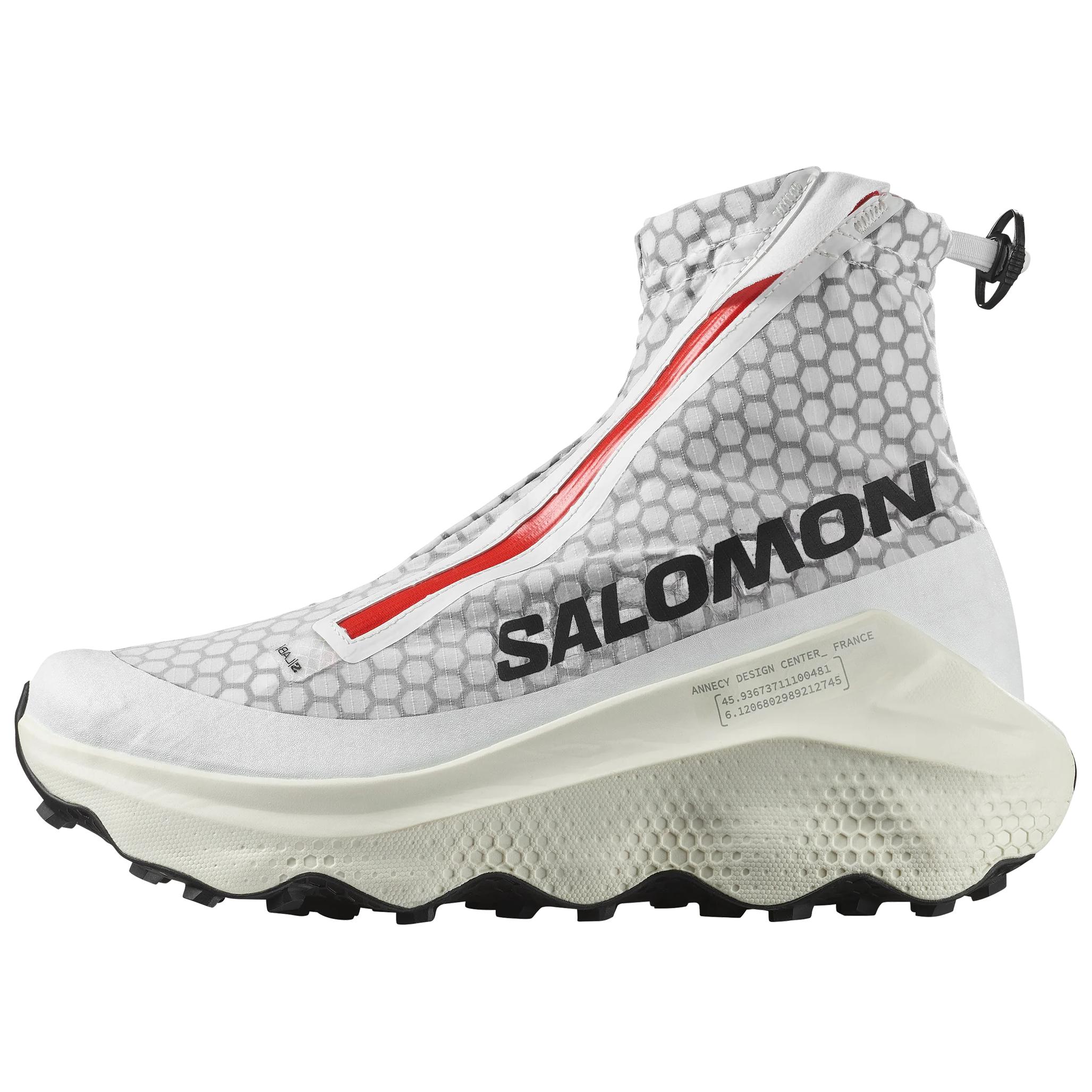 

SALOMON Скользостойкие износостойкие высокие кроссовки Unisex белый серый