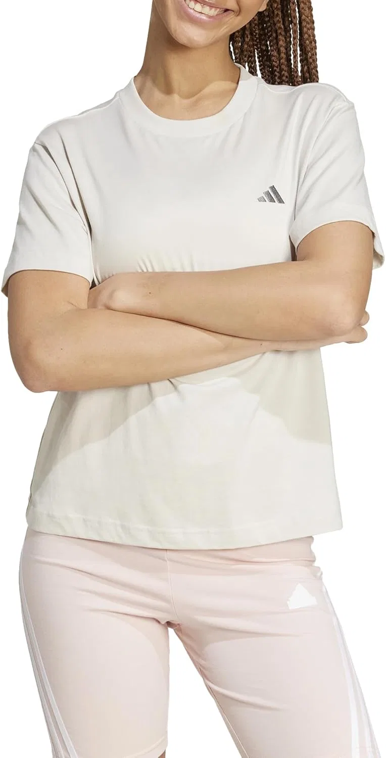Футболка женская adidas, цвет Alumina — фото 3
