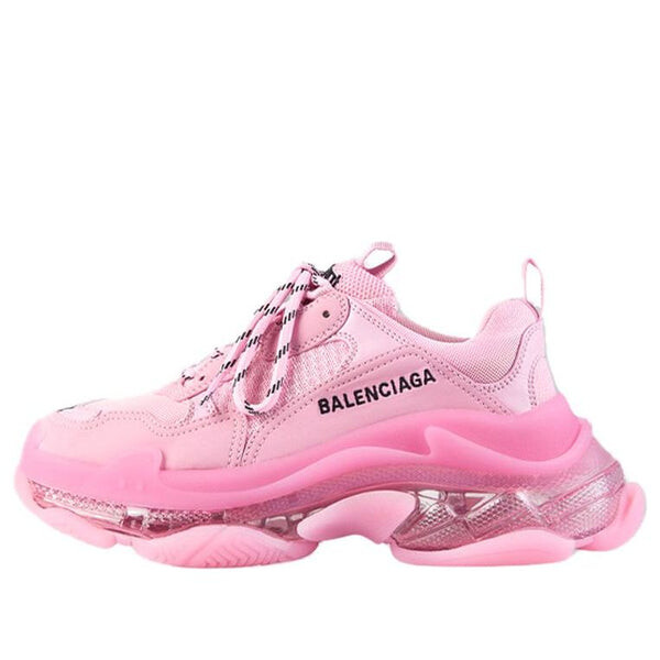 Кроссовки triple s 'clear sole - pink' Balenciaga, розовый