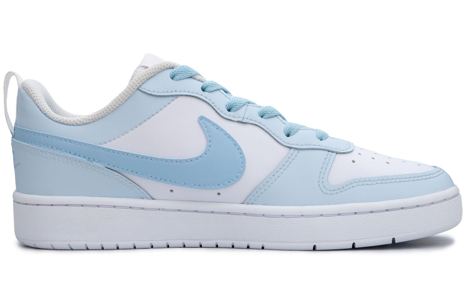 Nike Court Borough Raspberry Milkshake Легкие Амортизирующие Противоскользящие Кроссовки для Скейтбординга Low Top Белый Синий — фото 3