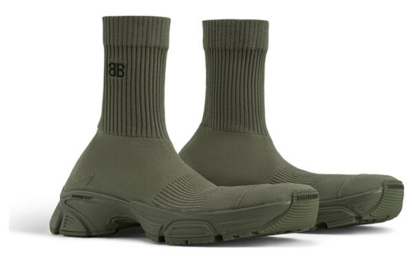 Кроссовки speed 3.0 sneakers 'olive green' Balenciaga, зеленый — фото 4