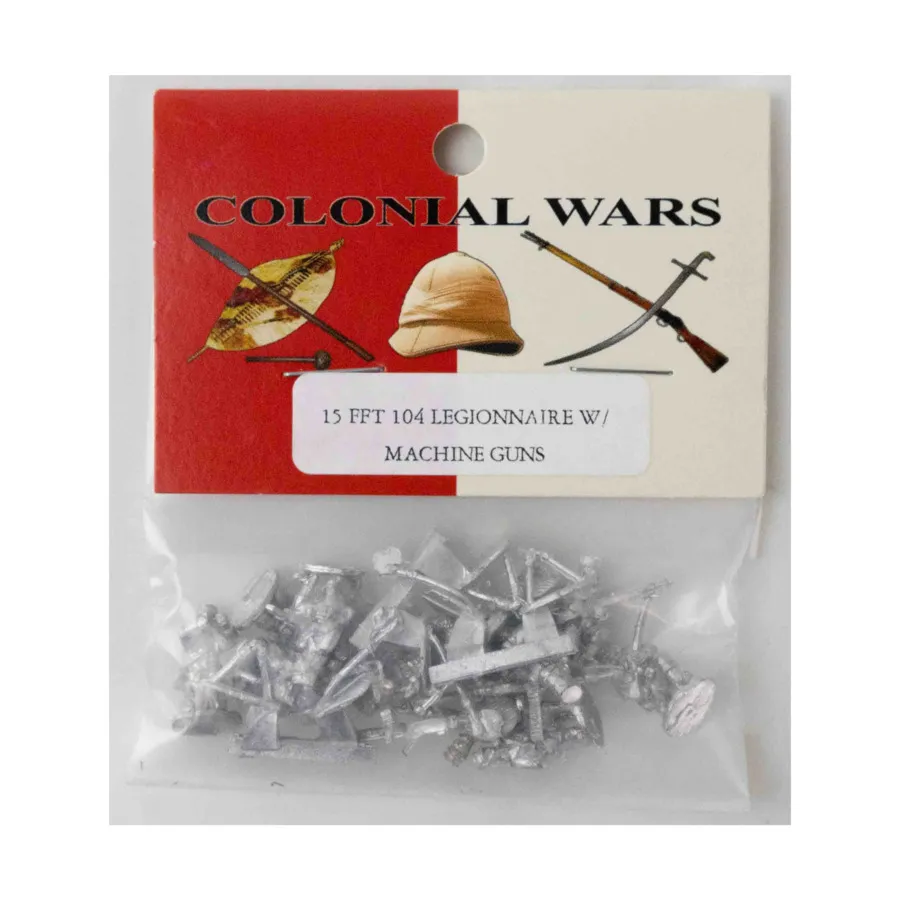 

Легионер с пулеметами, Colonial Wars - French Foreign Legion - Legionnaires (15mm) (Blue Moon)
