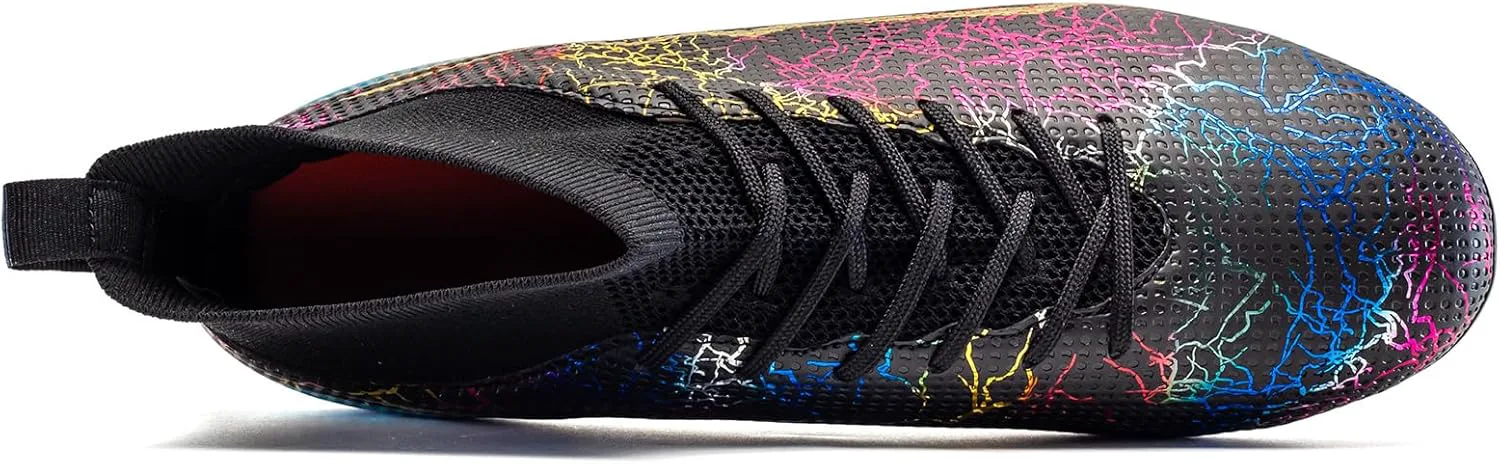 

Футбольные бутсы для мужчин и молодежи, сороконожки для игры на искусственном газоне, высокие футбольные кроссовки, профессиональные спортивные бутсы для тренировок на траве, унисекс XGHRIAN, черный