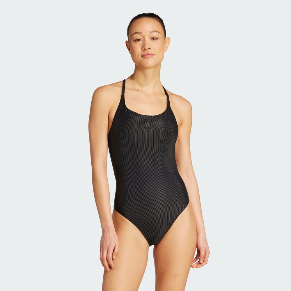 

Купальник Adidas Iconisea Ribbed Padded Thin Straps Swimsuit, черный