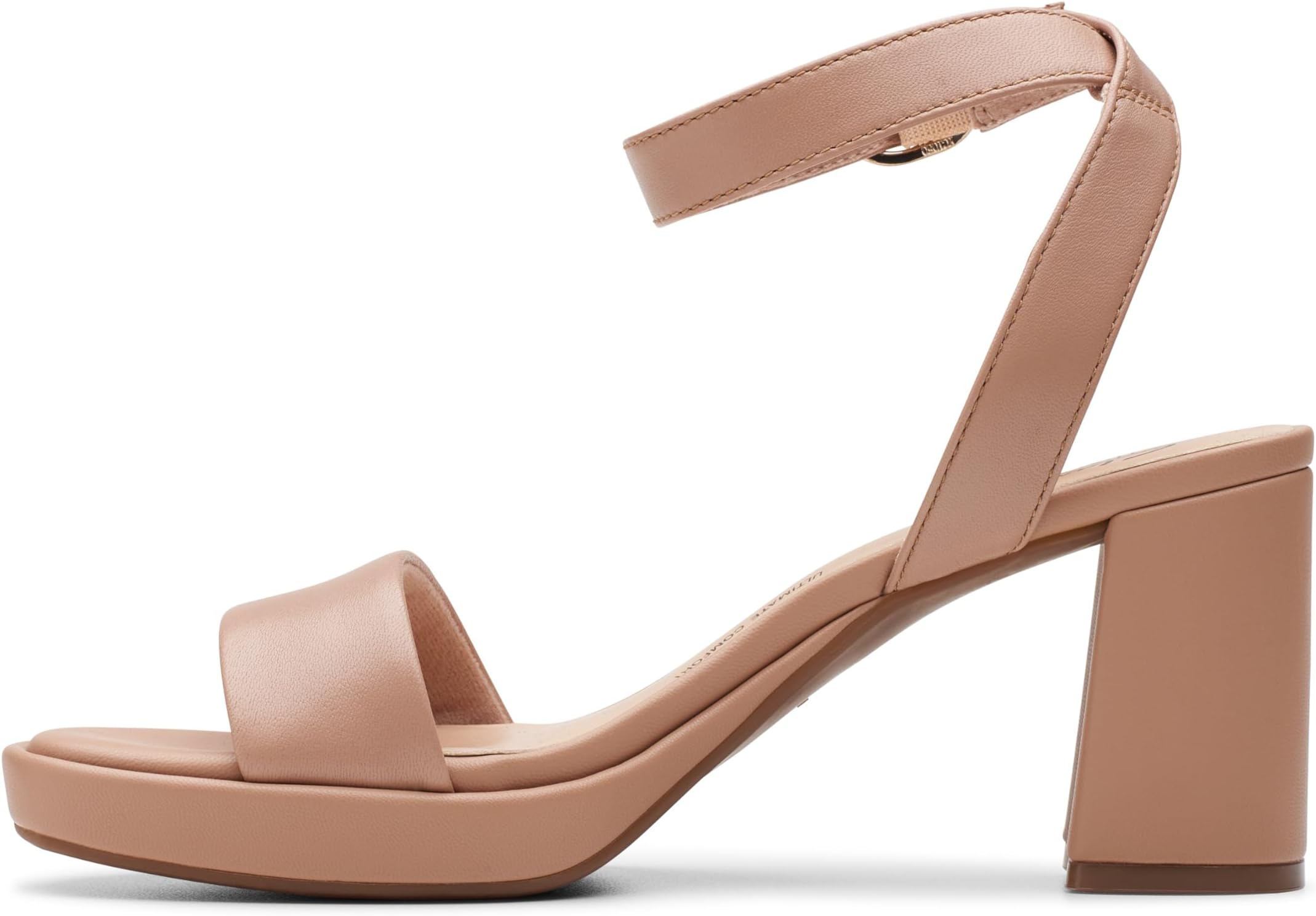 Туфли Clarks AmbyrLyn Bay, Warm Beige Leather — фото 4