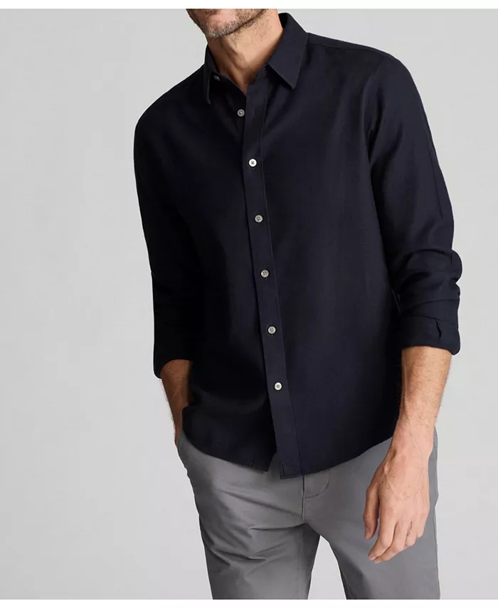 

Мужская классическая рубашка Veneto с пуговицами, без складок, slim fit UNTUCKit, черный