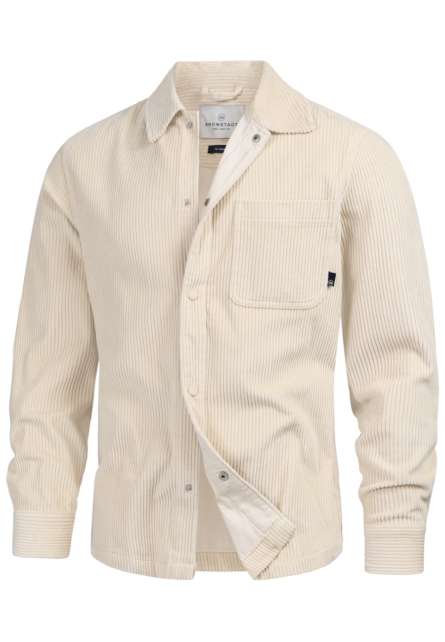 

Рубашка на пуговицах классического кроя Kronstadt KSChandos, кремовый