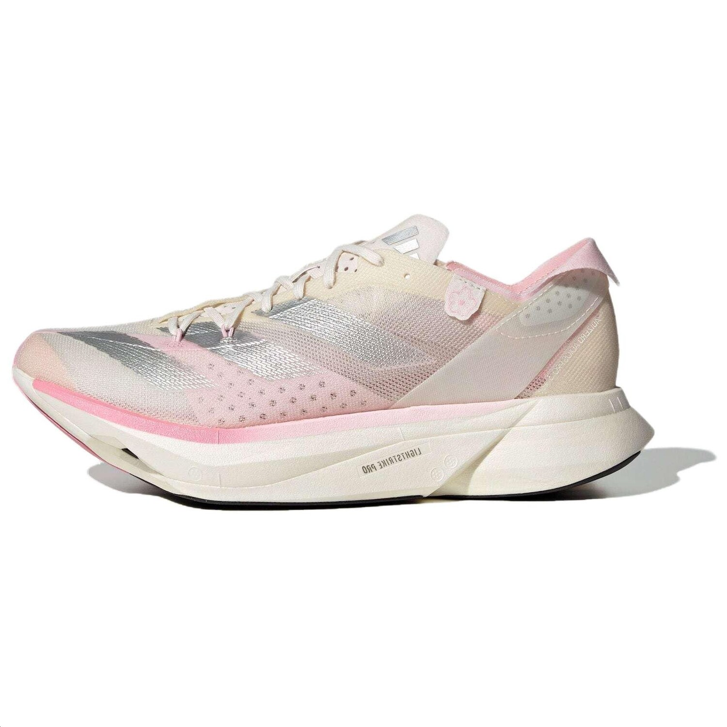 

Кроссовки Adidas Adizero Adios Pro 3 Chalk, белый/серебристый/розовый