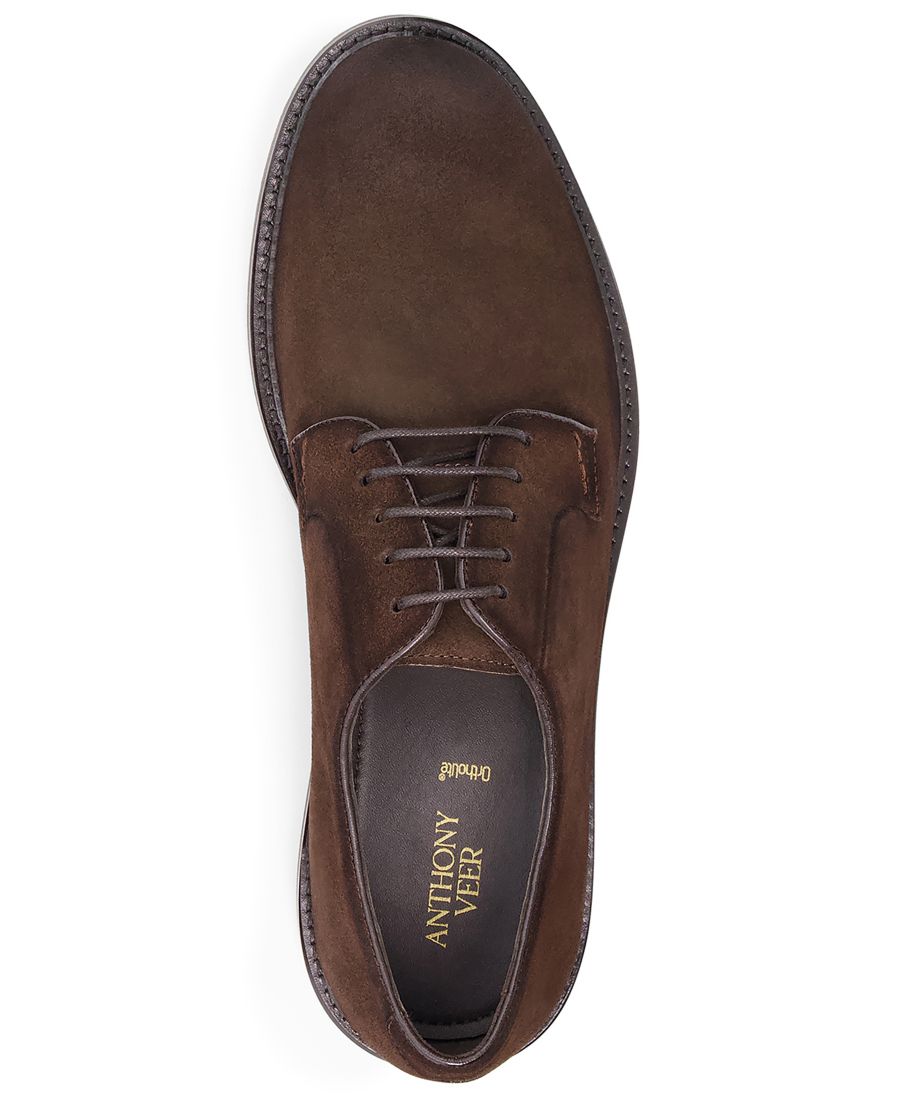 Мужские туфли-дерби Mason с закругленным носком Anthony Veer, Dark Brown — фото 4