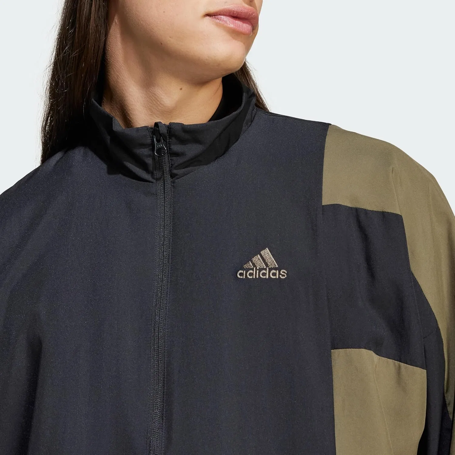 Спортивный костюм Colorblock, adidas, черный/белый — фото 3