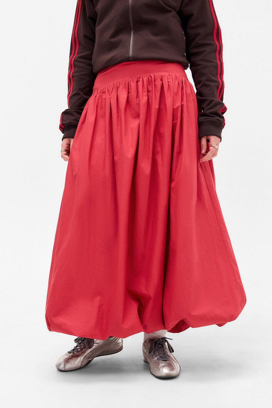

Юбка BDG Urban Outfitters MINDI BUBBLE SKIRT, Red