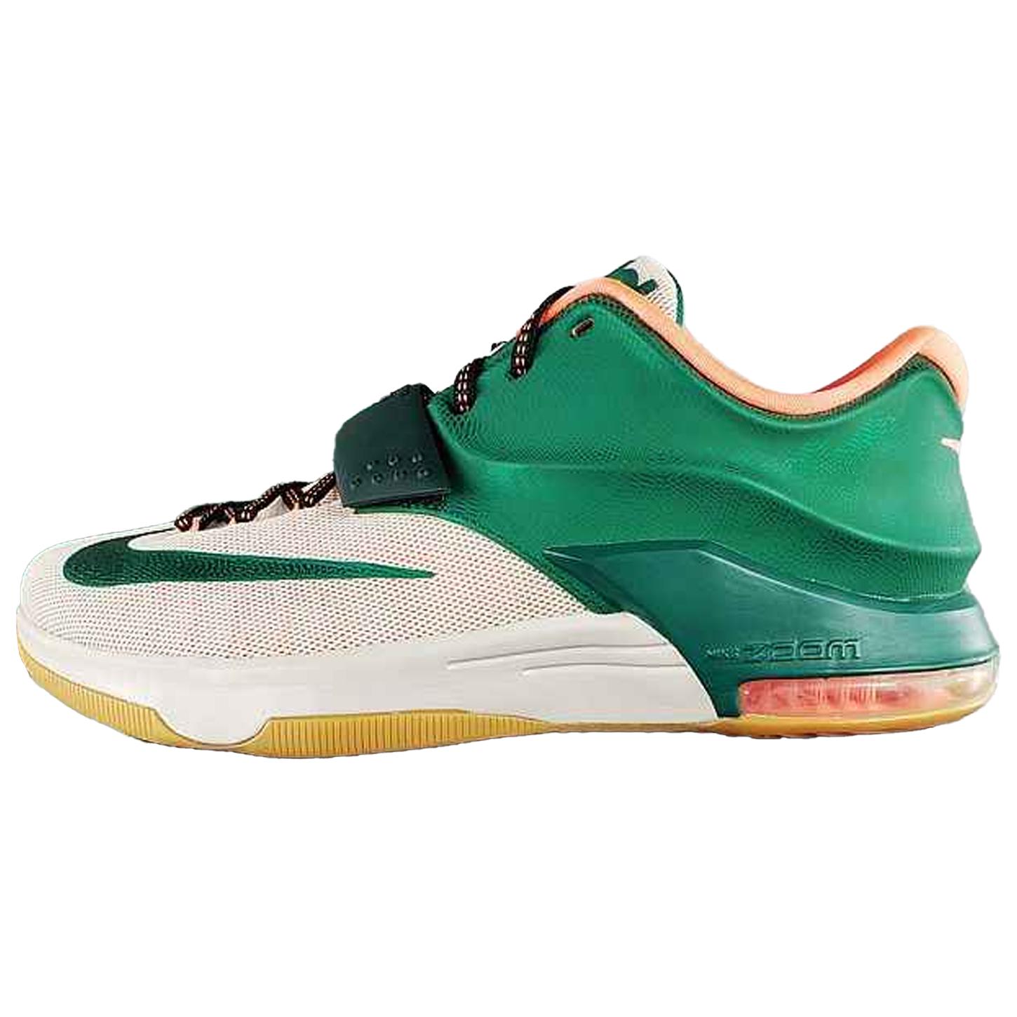 

Nike Баскетбольные кроссовки KD 7 с низким верхом, устойчивые к истиранию, мужские, зелено-бежевые