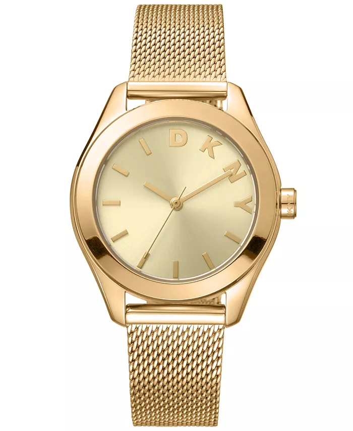 

Женские часы-браслет Astoria из нержавеющей стали с золотистым покрытием, 34 мм DKNY