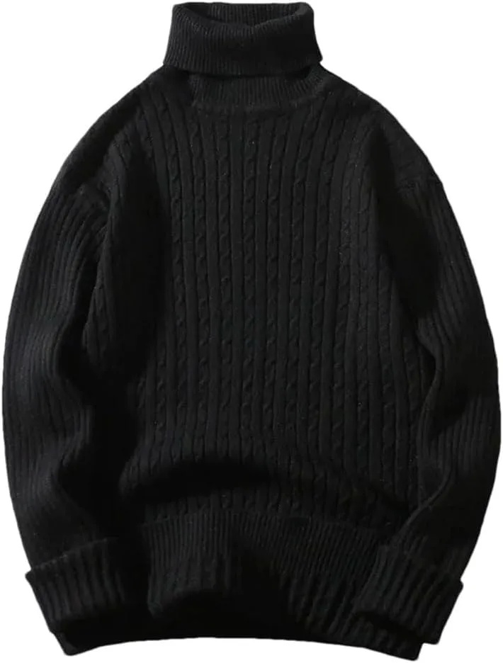 

Мужской свитер с высоким воротником Slim Fit