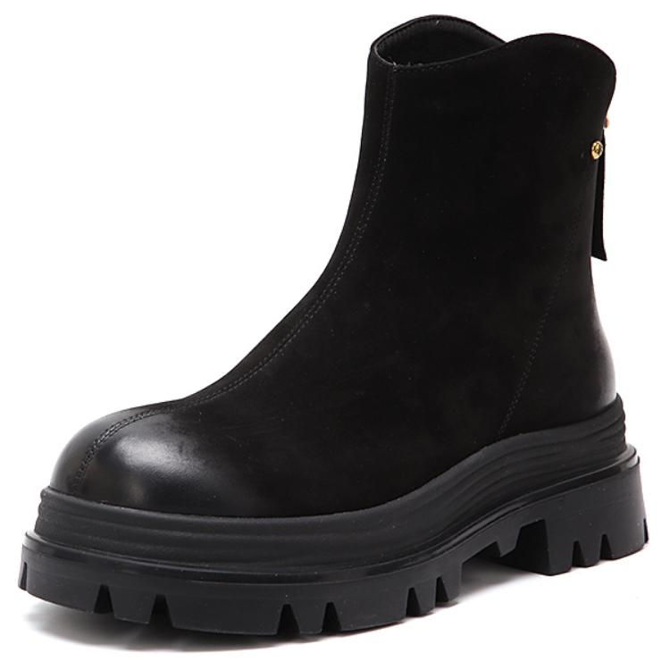Ботильоны женские BASTO, Black Fleece-Lined