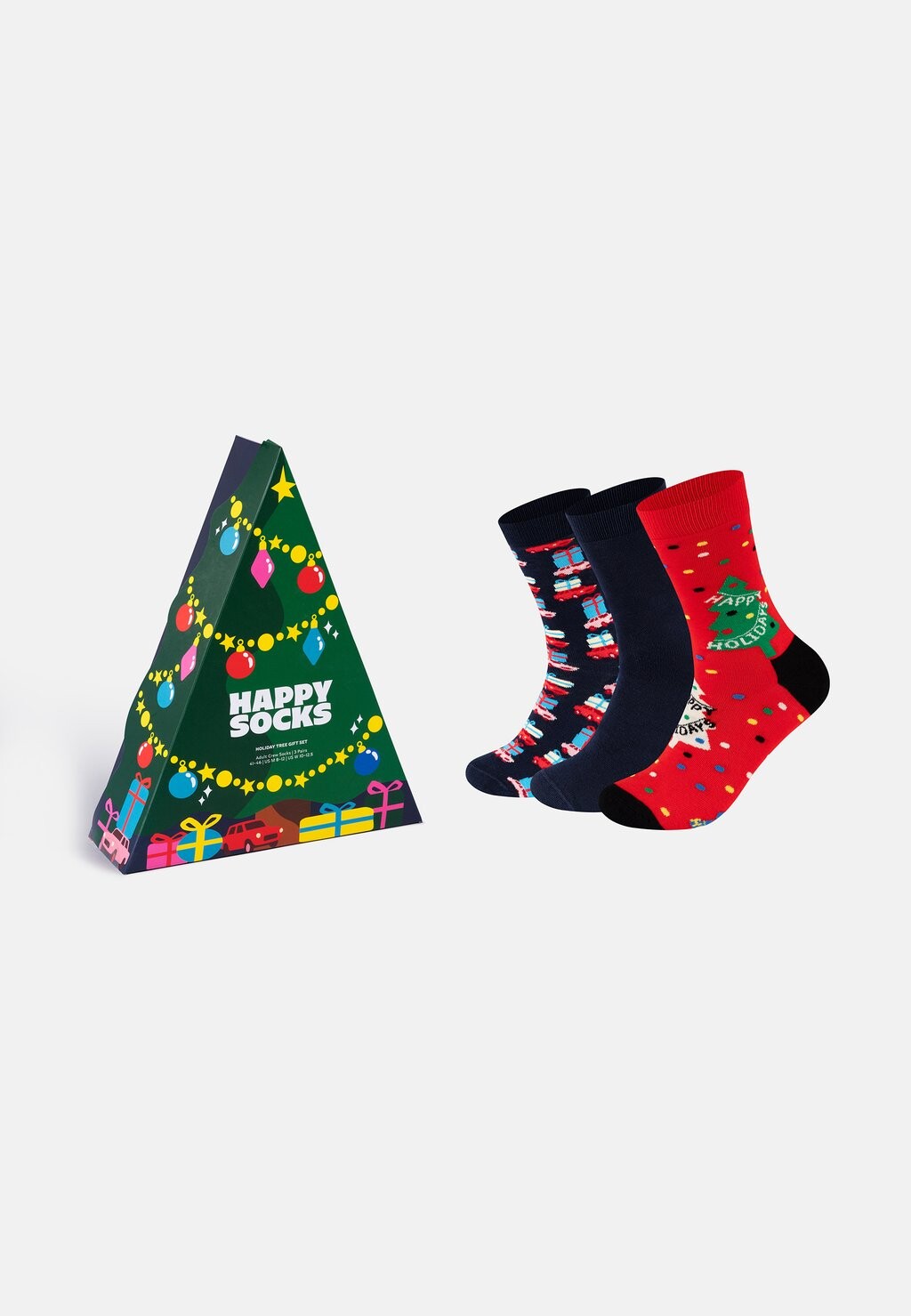 

Носки HOLIDAY TREE GIFT UNISEX 3 PACK Happy Socks, зеленый