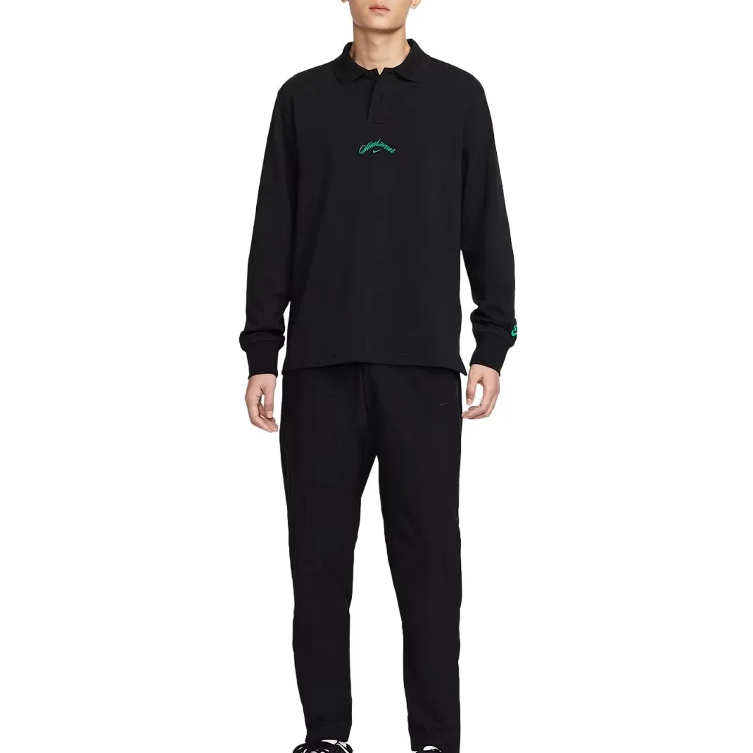 Поло для мужчин Sportswear Club FW25 Nike, Black/Peacock Stone Color — фото 4