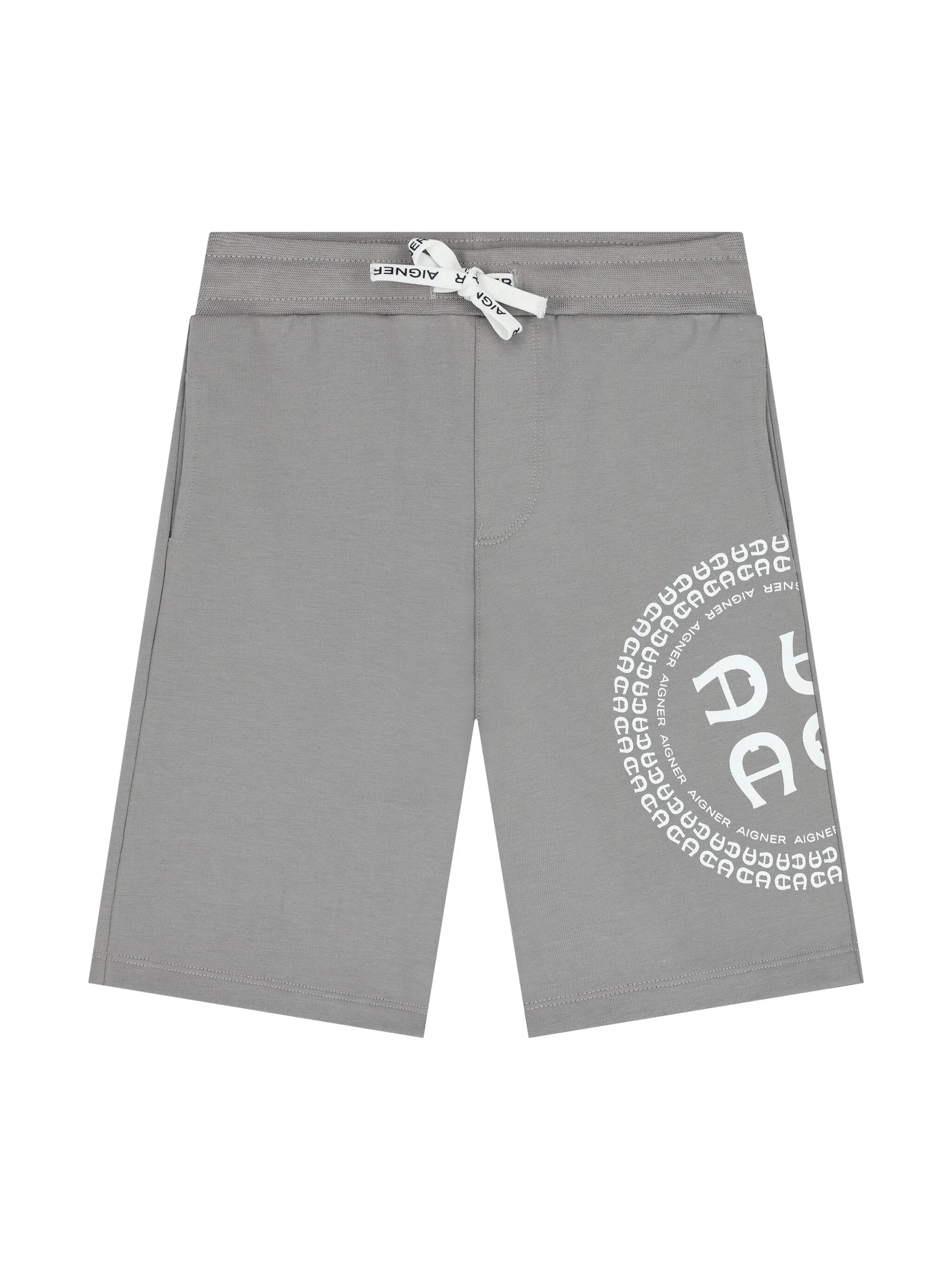 

Спортивные шорты из джерси с принтом Aigner Kids, серый