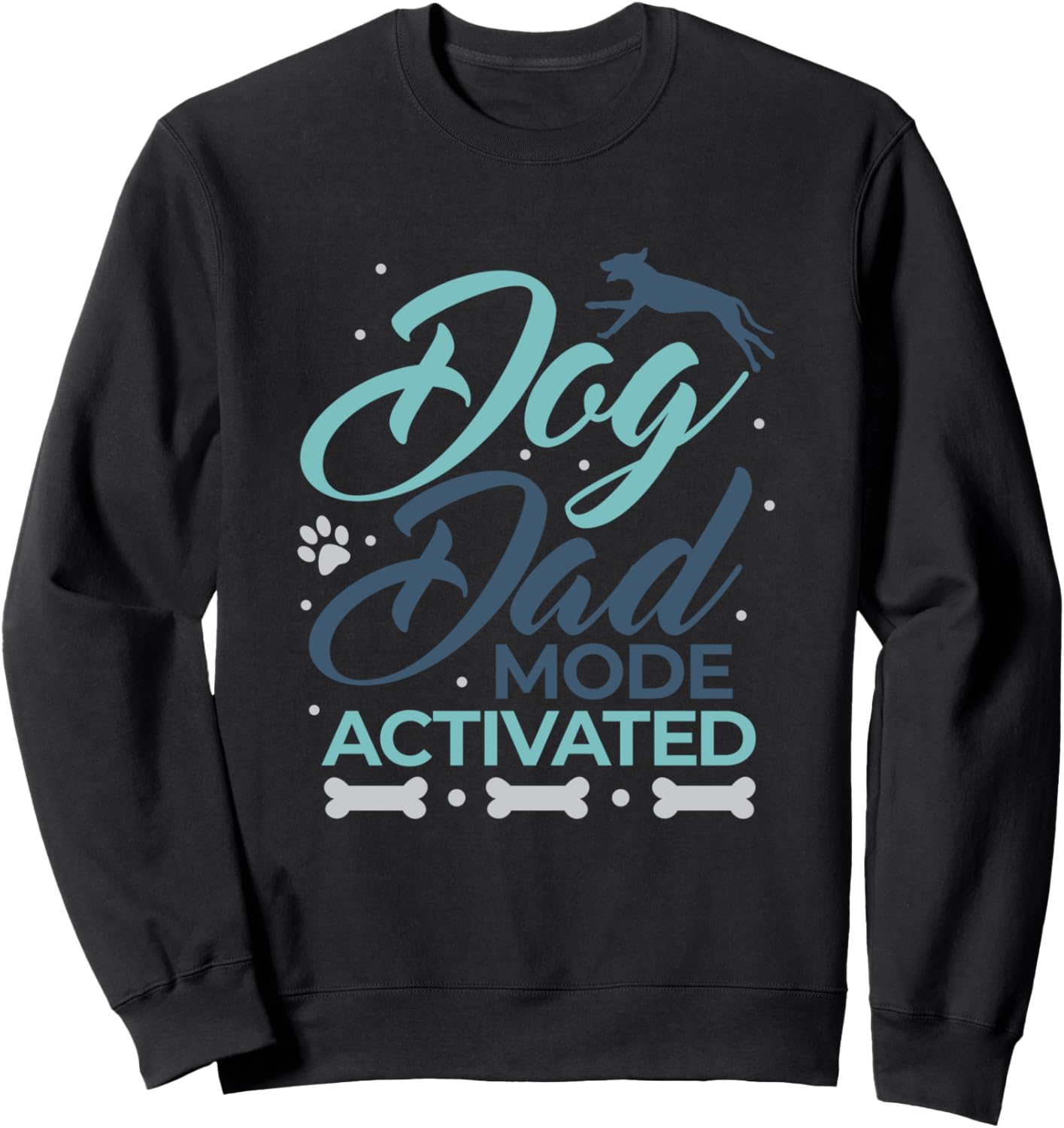 

Забавная толстовка для папы-собаков ко Дню отца Father'S Day Dog Instructor Graphic Shirt, черный