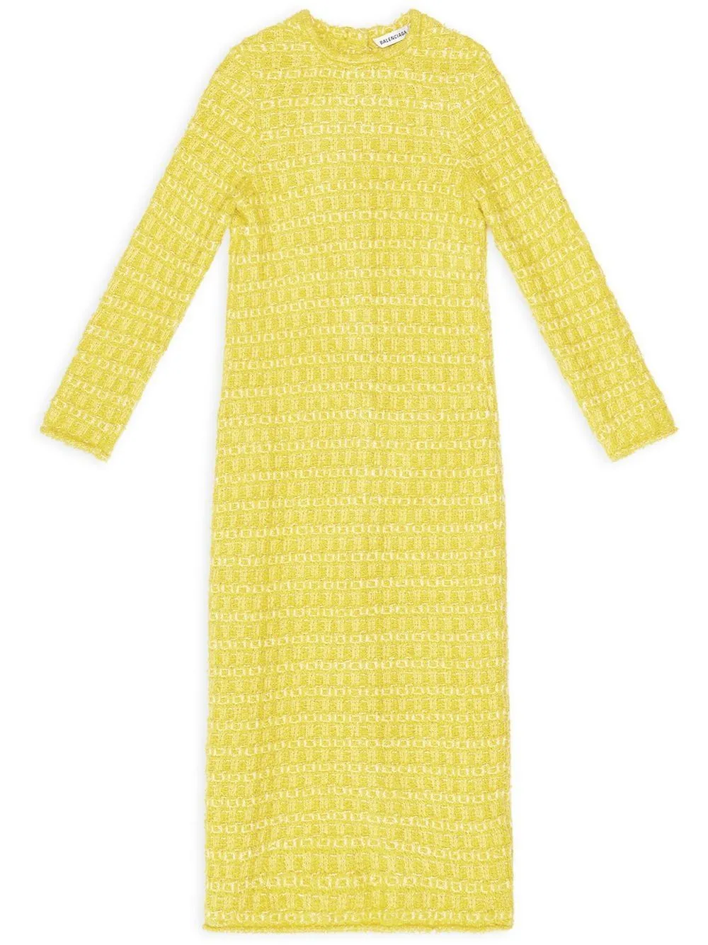 

Платье-футляр длины миди BALENCIAGA, желтый