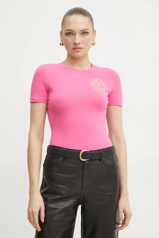 

Футболка Versace Jeans Couture, розовый
